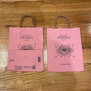 Set of Two Gucci Osteria Shopping Bags